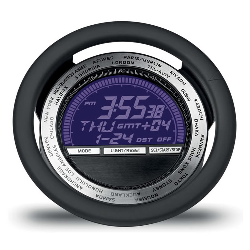 Engraved Steering Wheel Digital Desk Clock Business Gifts Supplier