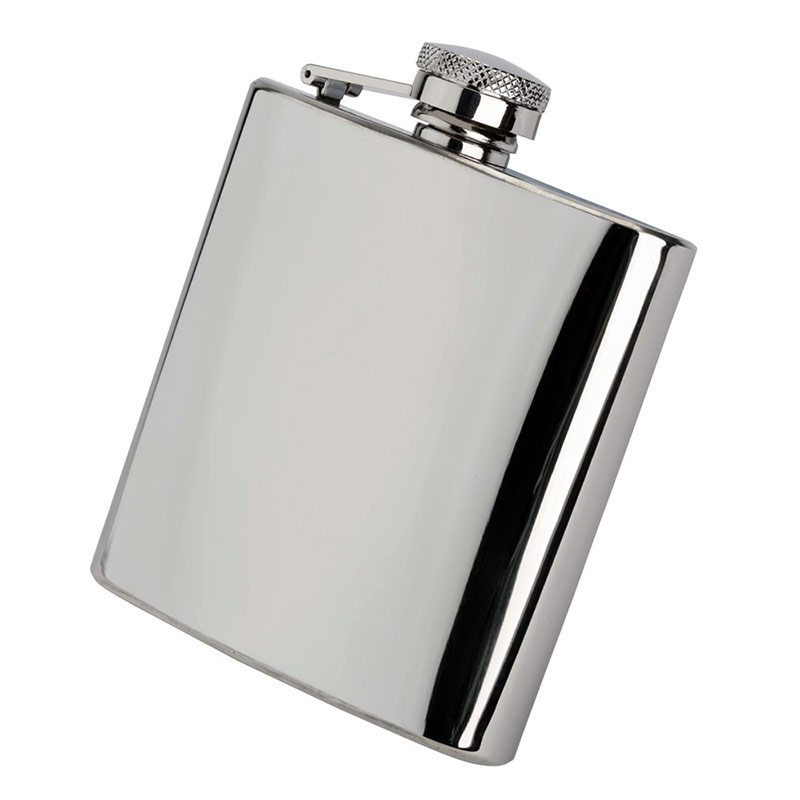 Classic 6oz Stainless Steel Hip Flask with Box Business Gifts Supplier