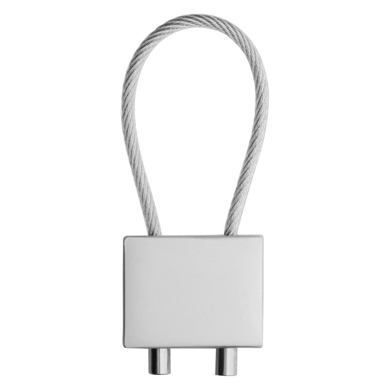 Promotional Metal Keyring with Cable Loop