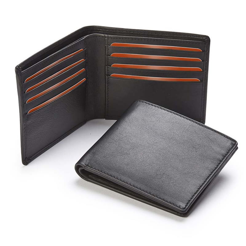Engraved Nappa Leather Billfold Wallet